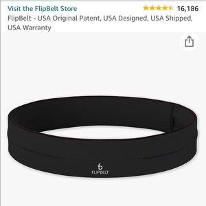 Black FlipBelt lightly used, size Large